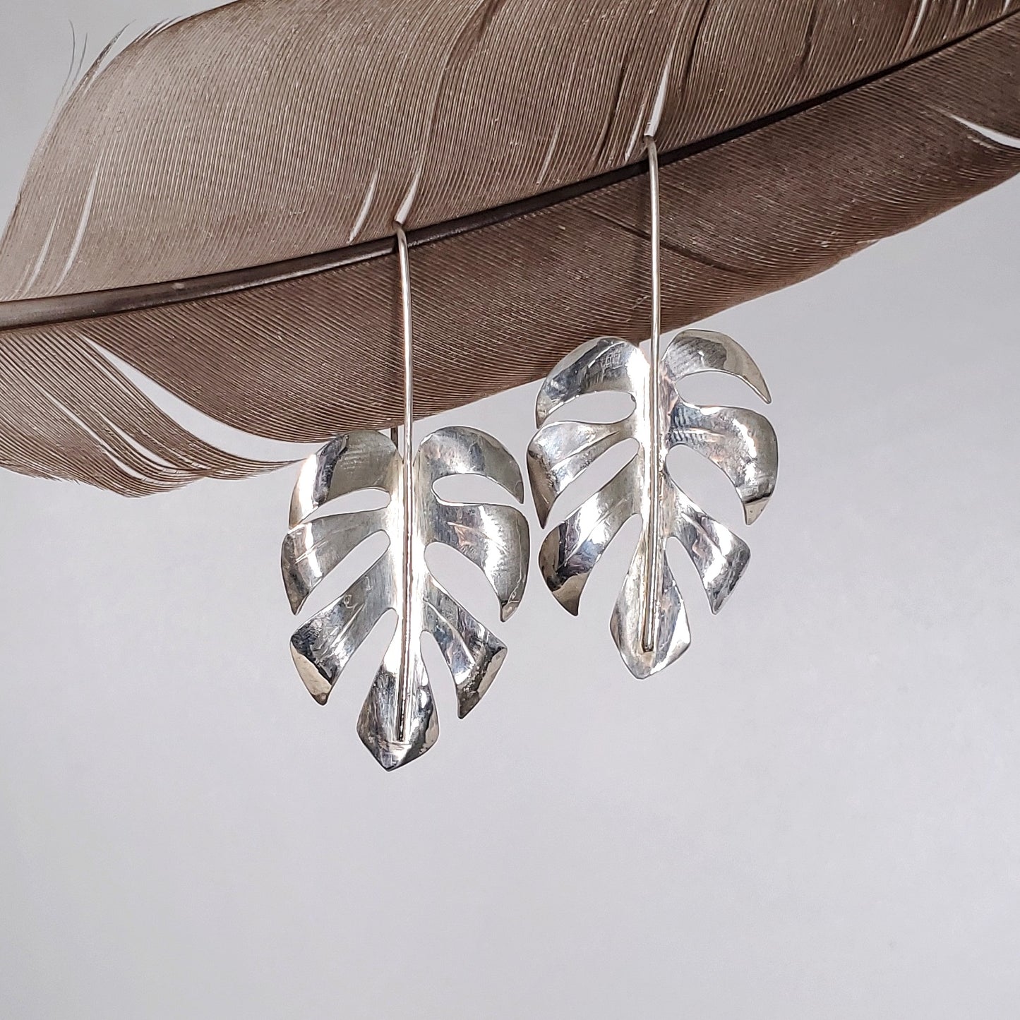 Monstera Earrings