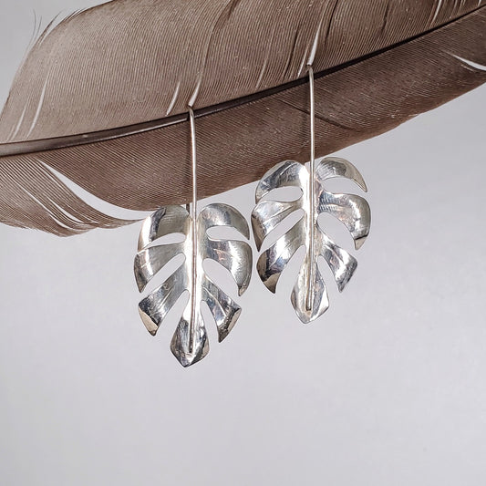 Monstera Earrings